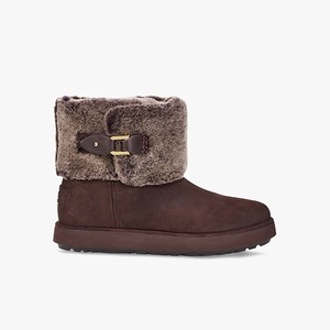 Ugg Classic Berge Mini Suede Klassiska Stövlar Dam Bruna (751092YNP)